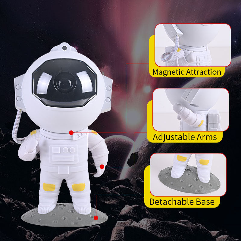 Galaxy Star Projector Starry Sky Night Light Astronaut Lamp Home Room Decor Decoration Bedroom Decorative Luminaires Gift