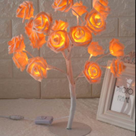 LED tree light rose small tree light